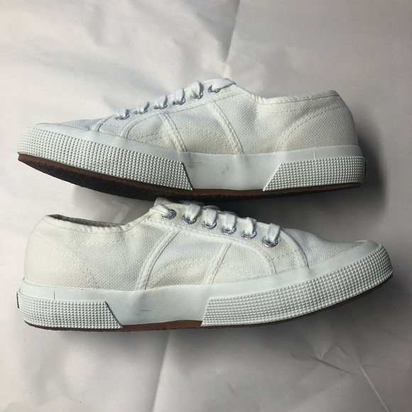 Superga 2750 Cotu Classic White Canvas Sneaker 9.5 - Picture 5 of 7